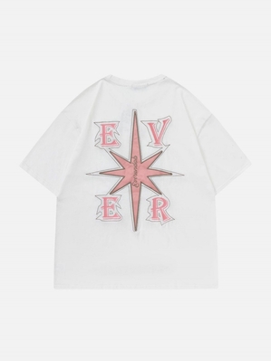 Blanche  T Shirts Aelfric Eden Applique Embroidery Star Tee - HCT-2079321